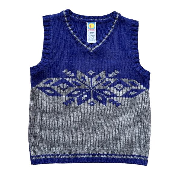 Gymboree Y2K 2001 Wool Blend Sweatervest Kids Sz S (3) - Picture 2 of 3